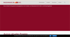Desktop Screenshot of passivhaus.de