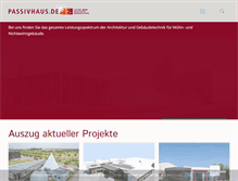 Tablet Screenshot of passivhaus.de