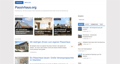 Desktop Screenshot of passivhaus.org